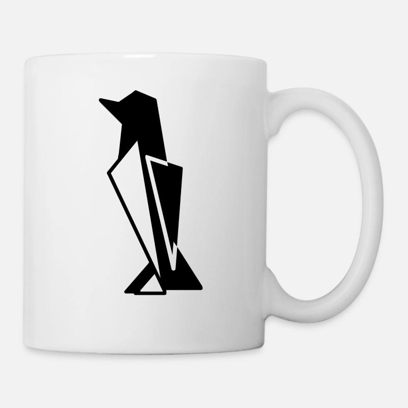 Geometric Pengu - Tasse - Weiß