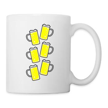 Chope de bière symbole de bière - Mug blanc - blanc - Droite