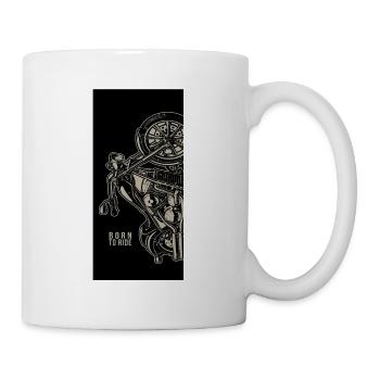 Motorcycle biker idea for riding - Mug - white - Right