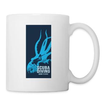 Scuba Diving Diver Diver - Tasse - Weiß - Rechts
