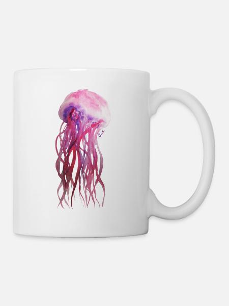 Quale - Watercolor Painting by Anch.art - Mug - white
