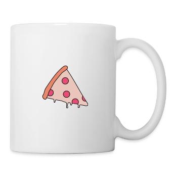 Tranche de pizza - Mug blanc - blanc - Droite