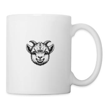 Mignon Motif de ferme d’amant des animaux de chèvre - Mug blanc - blanc - Droite