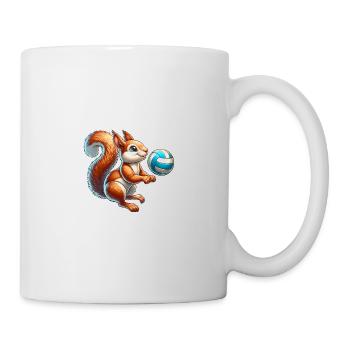 Joueur de volley-ball Squirrel Nuts - Mug blanc - blanc - Droite