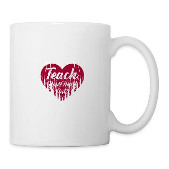 Lehrer Schule Bildung Lehr Spaß Liebe Humor - Tasse - Weiß - Rechts