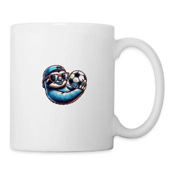 Conception de joueur de football paresseux cool - Mug blanc - blanc - Droite