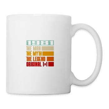 1981 L’homme Mythe Légende - Mug blanc - blanc - Droite