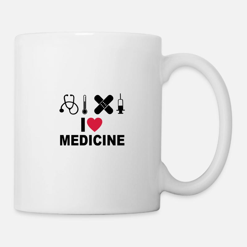 Ich liebe Medizin - Tasse - Weiß
