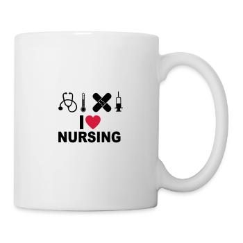 Krankenpflege - Tasse - Weiß - Rechts