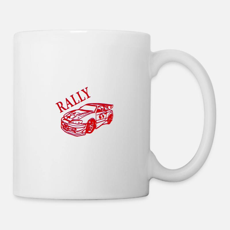 Rally Auto - Tasse - Weiß