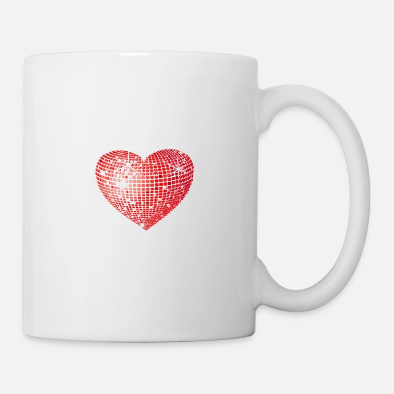 Herzglanz - Tasse - Weiß