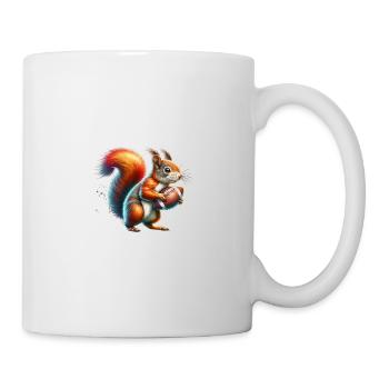 American Football, Squirrel, Nuts, Animal Love - Mug - white - Right