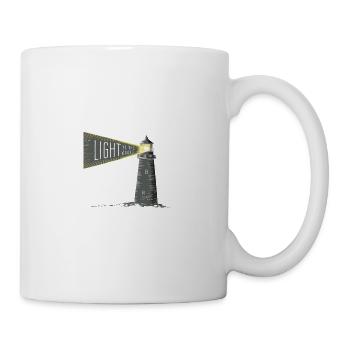 Licht der Welt Leuchtturm Christliches Design - Tasse - Weiß - Rechts