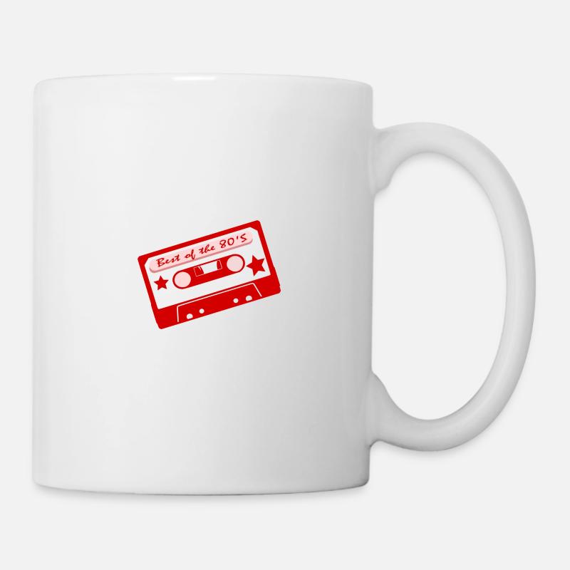 Cassette des années 80 - Mug blanc - blanc