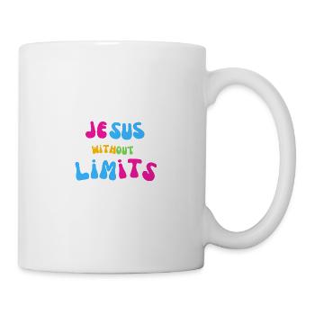 Jesus ohne Grenzen Flower Power Design - Tasse - Weiß - Rechts