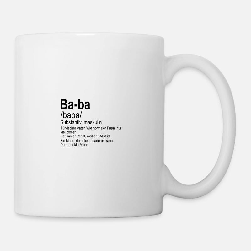 Baba Türkischer Vater Baba hediye - Tasse - Weiß