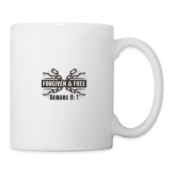 Pardonné et libéré Romains 8 :1 Chaînes brisées - Mug blanc - blanc - Droite