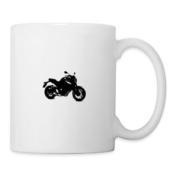 Motorrad Chopper Cruiser Biker Mechaniker Geschenk - Tasse - Weiß - Rechts
