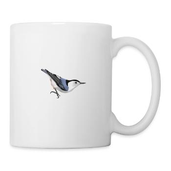 Carolina nuthatch bird biologist ornithologist animal - Mug - white - Right