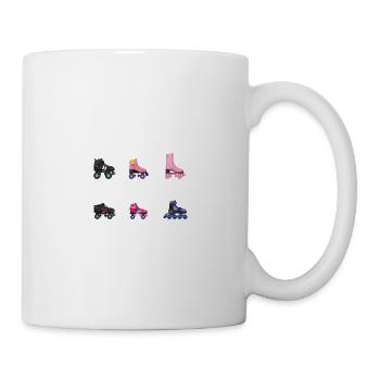 Different types of roller skating Roller skating 80s - Mug - white - Right