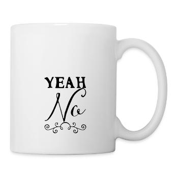 Yeah Nein - Tasse - Weiß - Rechts