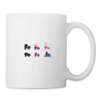Different types of roller skating Roller skating 80s - Mug - white - Right