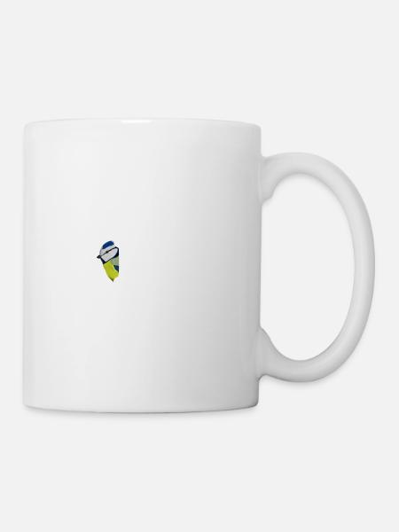 Blue Hi Bird Biologist Ornithologist Animal - Mug - white