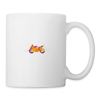 Découvrez votre passion motard - Mug blanc - blanc - Droite