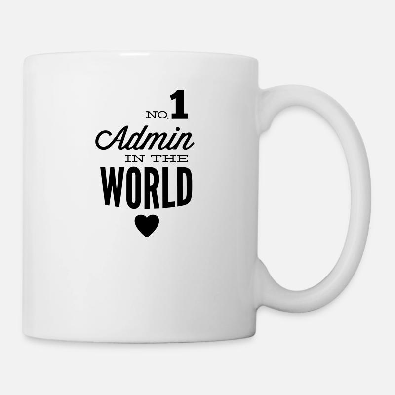 Le meilleur Admin dans le monde - Mug blanc - blanc