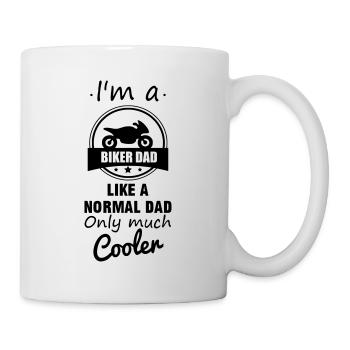 Dad biker - gift father motorcycle - Mug - white - Right