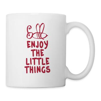 enjoy the littlet hings 1c - Mug - white - Right