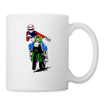 Enduro - off-road - motorcycle off-road sport - Mug - white - Right