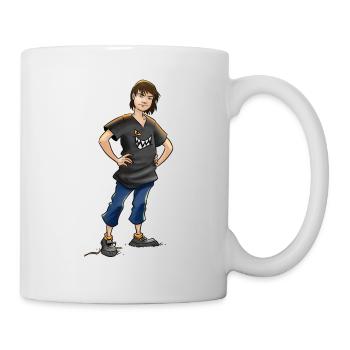 Die Wilden Kerle Leon Pose - Tasse - Weiß - Rechts
