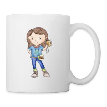 Wandermädchen M. mit Kompass - Tasse - Weiß - Rechts
