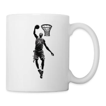 Dunking Basketteur Basket-ball Streetwear Design - Mug blanc - blanc - Droite