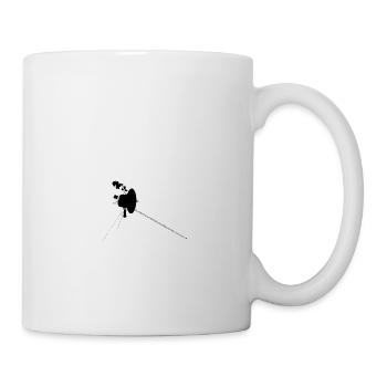 Retro vintage Voyager 1 40 Jahre Weltraum Sonde - Tasse - Weiß - Rechts