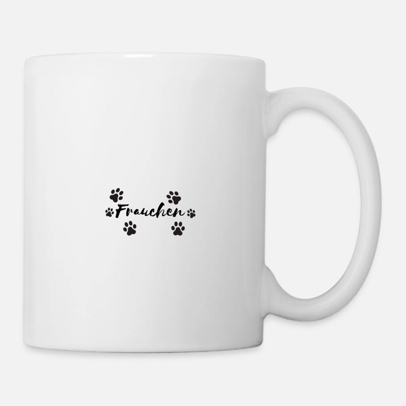 Frauchen Hundehalter Partnerdesign - Tasse - Weiß