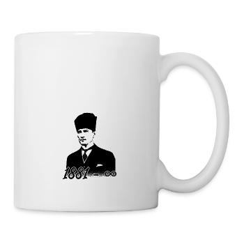 Mustafa Kemal Ataturk father of Turkey - Mug - white - Right