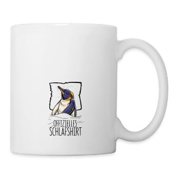Offizielles Schlafshirt Pinguin Schlafanzug - Tasse - Weiß - Rechts