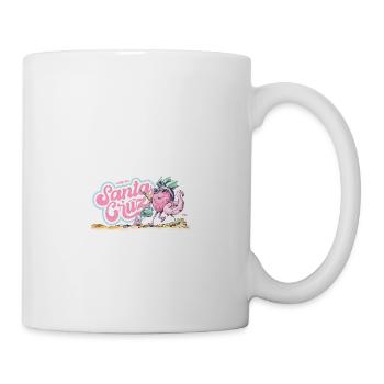 Santa Cruz Californie vintage rétro surfing ville - Mug blanc - blanc - Droite
