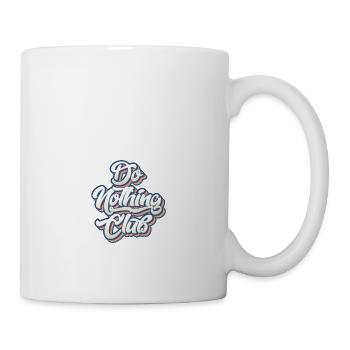 Do nothing Club Exclusiver Gammeln Arbeit Chiller - Tasse - Weiß - Rechts