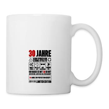 30. Geburtstag Männer Frauen Lustig 30 Jahre - Tasse - Weiß - Rechts