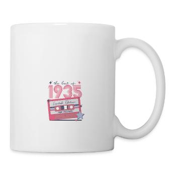 Vintage 1935 Geburtstag Retro Geschenk - Tasse - Weiß - Rechts