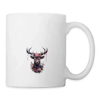 Remplacement dirndl cerf bois cerf cerf - Mug blanc - blanc - Droite