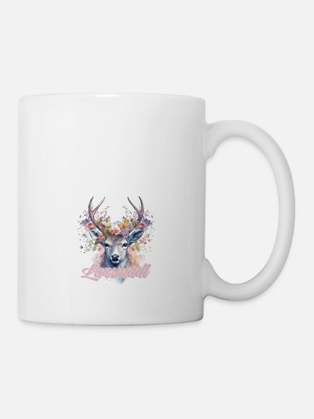 Lausmadl Mädchen Damen Trachtenshirt Kind Madl - Tasse - Weiß