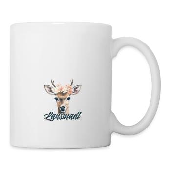 Lausmadl Mädchen Damen Trachtenshirt Kind Madl - Tasse - Weiß - Rechts