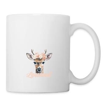 Lausmadl Mädchen Damen Trachtenshirt Kind Madl - Tasse - Weiß - Rechts