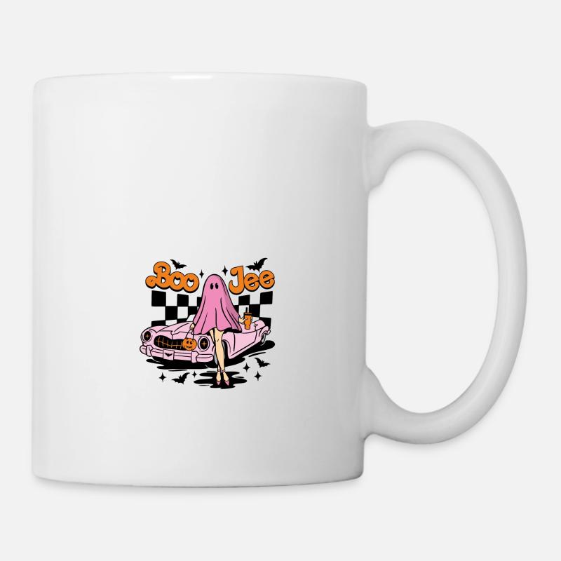 Boo Jee Boojee Halloween lustig Geist Kostüm - Tasse - Weiß