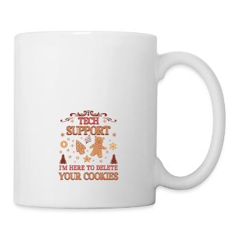 Technischer Support Ich bin hier, um Ihre Cookies zu löschen Weihnachten - Tasse - Weiß - Rechts