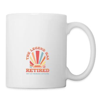 La légende a pris sa retraite 2025 n’est plus mon problème - Mug blanc - blanc - Droite